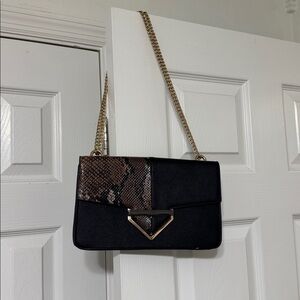 Dune London Black and Brown Shoulder Bag